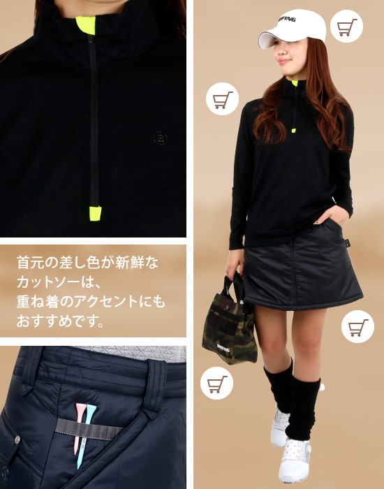 アウター 「BRIEFING GOLF／ブリーフィングゴルフ」WOMEN’S BOA HALF ZIP（リラックスフィット） レディース