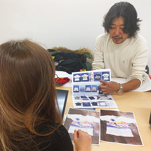 ディレクターの小川氏と詳細を打ち合わせ。