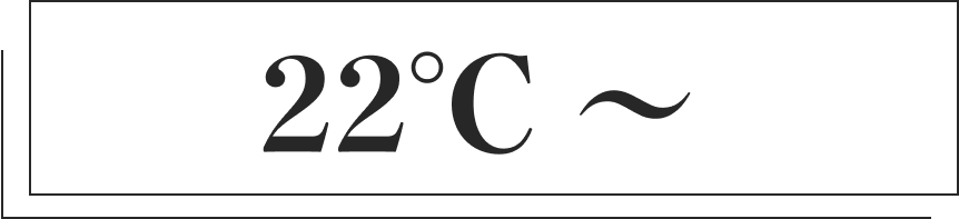 22℃ 〜