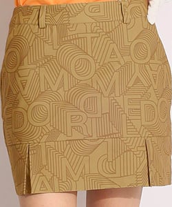 一体型ペチパンツジオメトリック柄スカート