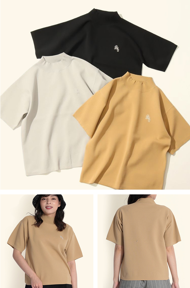 Sandie × CURUCURU 別注！大人上品な半袖ニット、美キュロット
